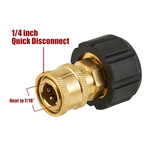Pressure Washer Adapter Set, M22 to 1/4" Quick Connect | Gun to Wand, 5000 PSI - Image 5