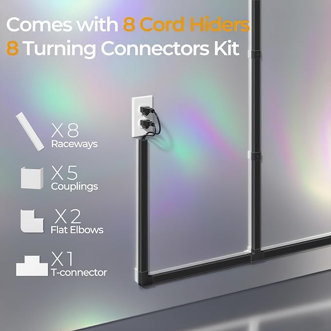 113.4in Cord Hider Kit, Cord Covers - Image 4