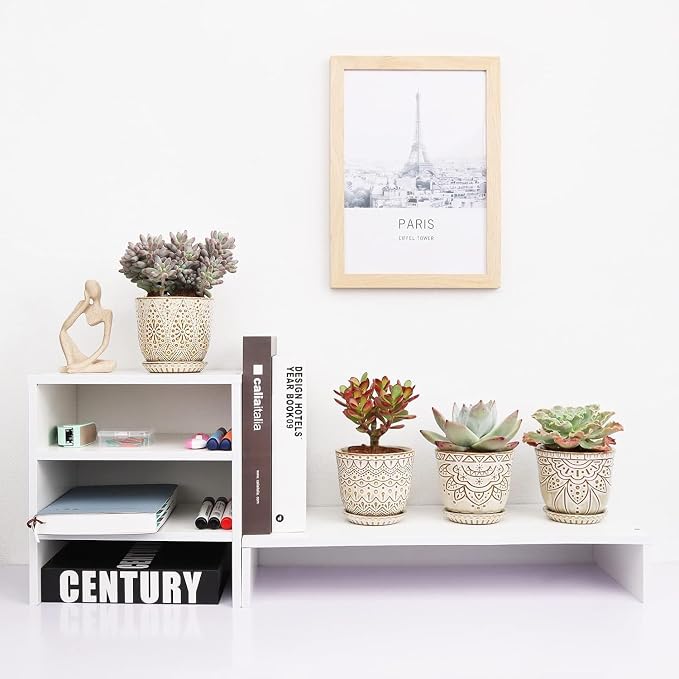 Gepege Ceramic Succulent Pots, 4 Inch Small Plant Pots - Image 9