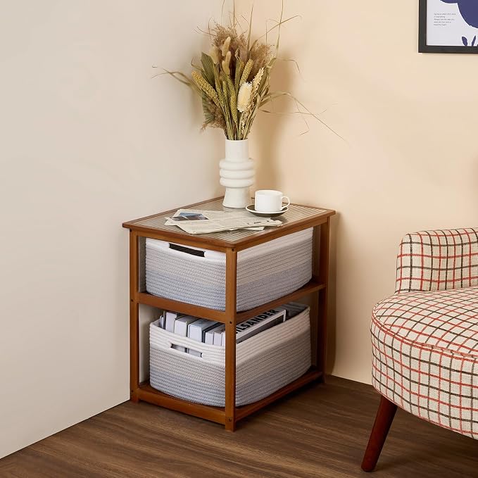 MiniArk Large Storage Baskets for Organizing, Baby Nursery, Toy Bins Box - Image 8