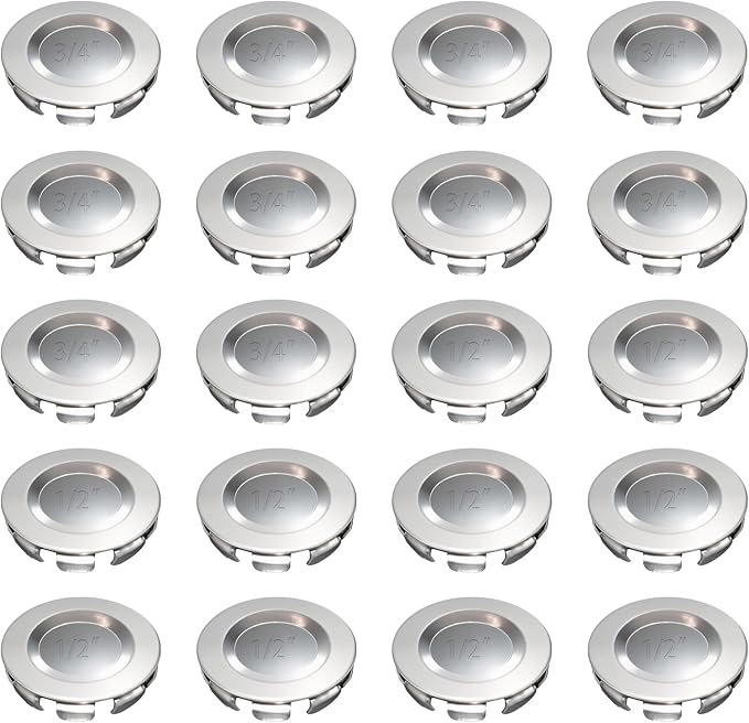 20 Pack Knockout Seals, Galvanized Steel Electrical Box Plugs, Zinc-Plated Rust by Wocloer
