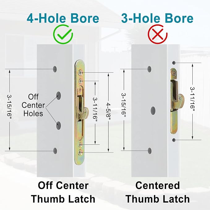 ACEPLANET Offset Position Keyed Sliding Patio Door Handleset - Image 5