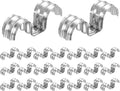 MECCANIXITY 52pcs Conduit Clamp 1 Inch 25mm, 2 Hole Stainless Steel Pipe Strap by MECCANIXITY
