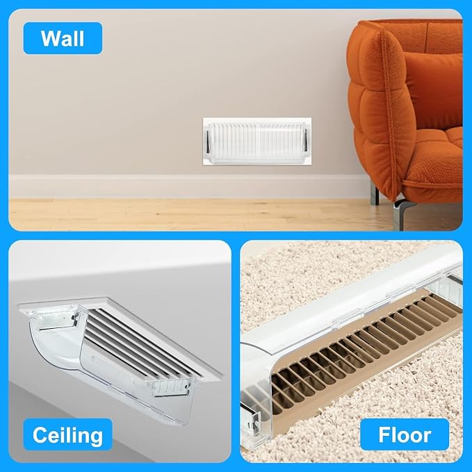 Air Vent Deflectors, Adjustable Magnetic, 9-15 Inches, 2 Pack - Image 6