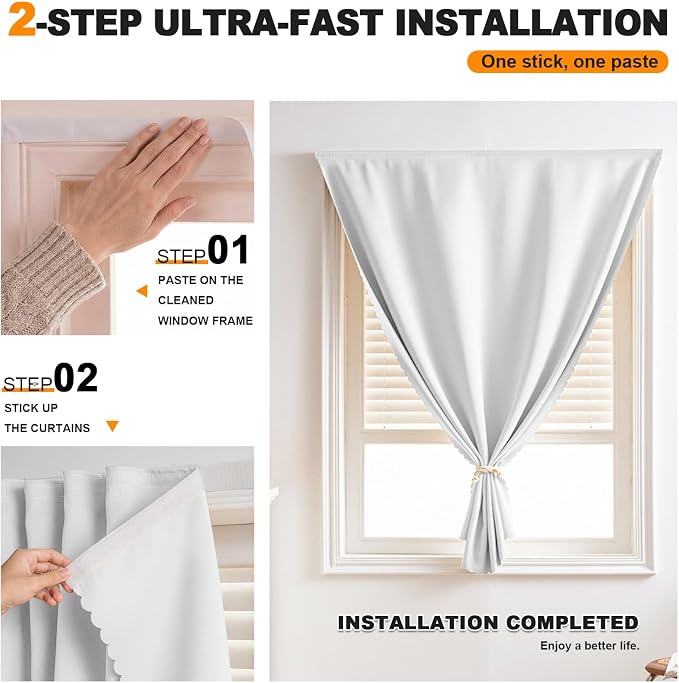 Magic Tape Blackout Curtains - Image 2