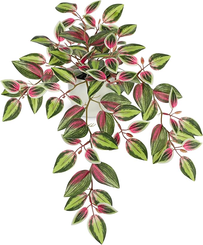 Briful Small Faux Plants Indoor Artificial Potted Silk Plants Fake Watermelon by Briful