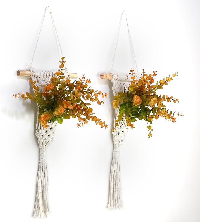 Macrame Wall Hanging Plants by UBOSU