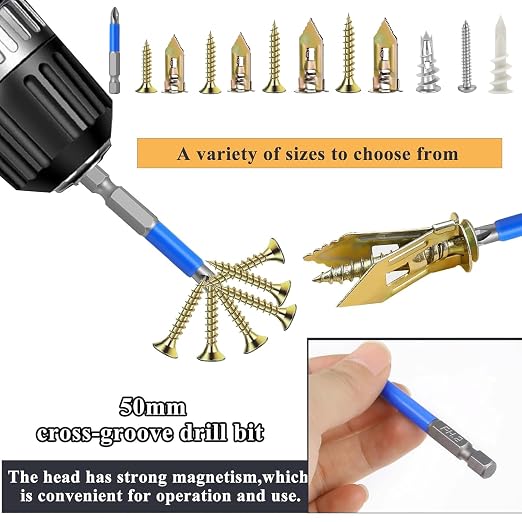 480 PCS Self Drilling Drywall Anchors Kit - Image 6