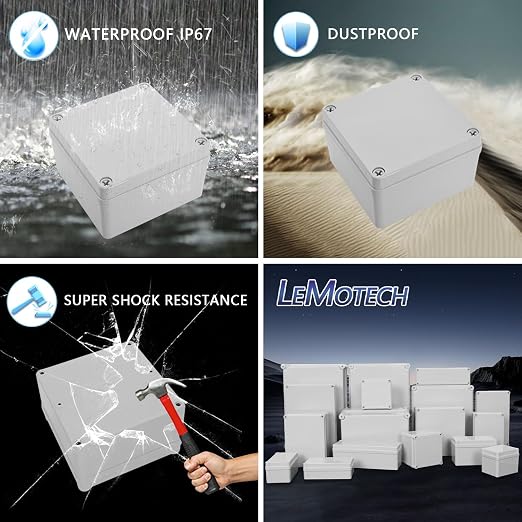 Junction Box IP67 Waterproof Dustproof ABS Plastic Project Box - Image 8