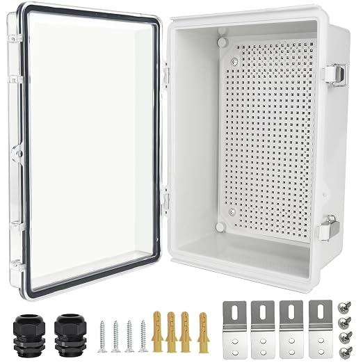 Electrical Junction Box, IP67 Waterproof Outdoor Box ABS Plastic Enclosure by Qukipet