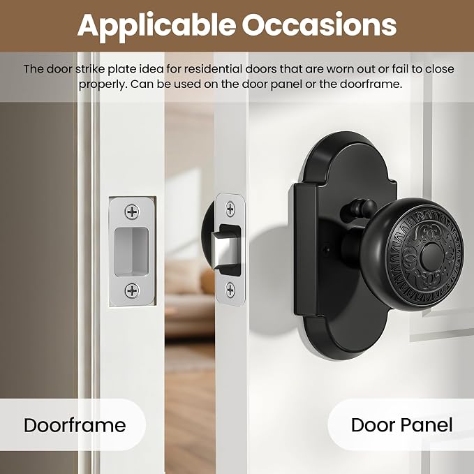 Deadbolt Strike Plate Door Backplate - Image 3
