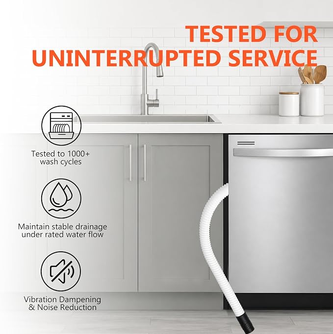 WPW10545278 Dishwasher Drain Hose 65 Inch, Compatible - Image 5