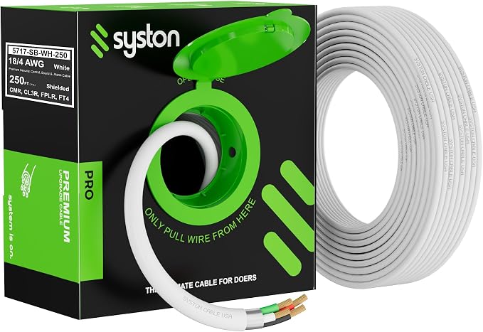 SYSTON 18/4 Fire Security Burglar Station Sound Alarm Control Cable Wire - Image 2