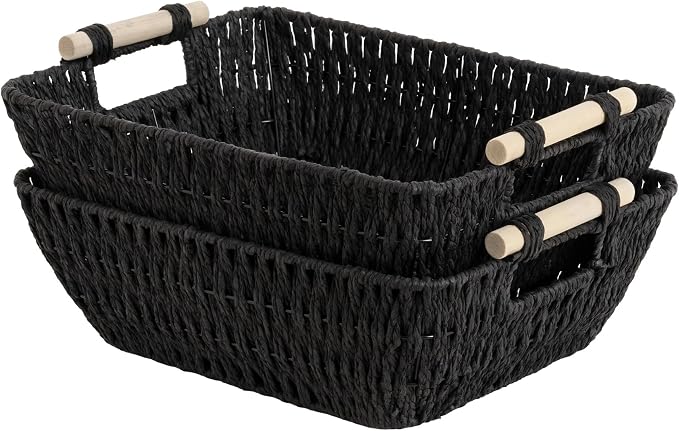 StorageWorks Wicker Baskets, Toilet Paper Baskets by StorageWorks