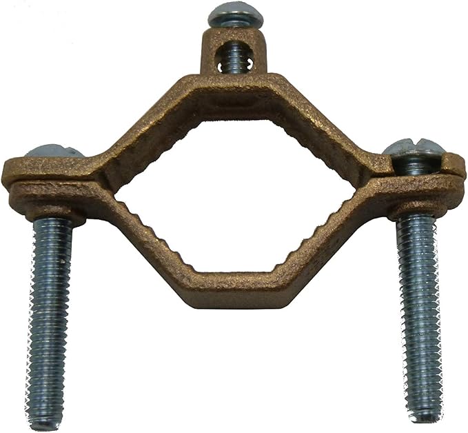 1-1/4" to 2" Bronze Water Pipe Ground Clamp by Unknown