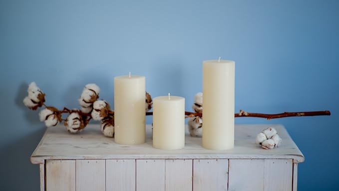 Melt Candle Pillar Candles, 3 Pack - Image 9