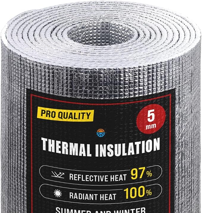 Japard Window Insulation for Summer, Double Sided Heavy Duty 5mm Reflective by Japard