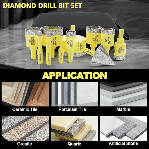 Diamond Core Drill Bits Set 11PCS - Image 3