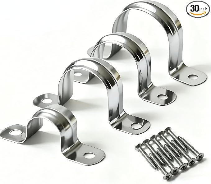 30PCS 3/4 inch Stainless Steel Conduit Clamps, Comes by Unknown