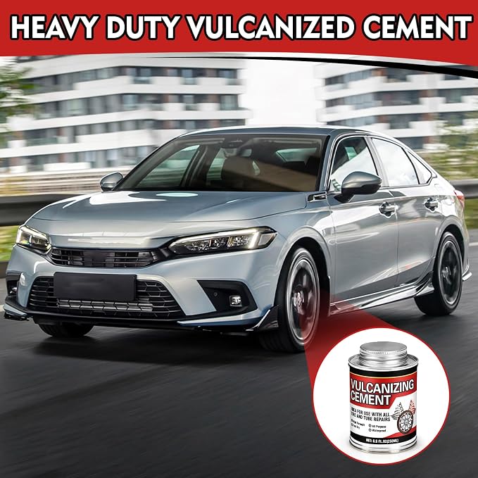 Chemical Vulcanizing Cement 8.5FL.Oz, Heavy Duty Rubber Cement Glue - Image 6