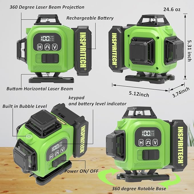 Laser Level 360 Self Leveling - Image 2