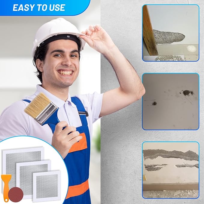 Ranekie 14 Pack Drywall Repairs Patch, 4/6/8 Inch Drywall Repair Kit - Image 7