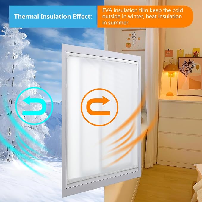 DIY Magnetic Window Insulation kit Frosted Film - Image 3