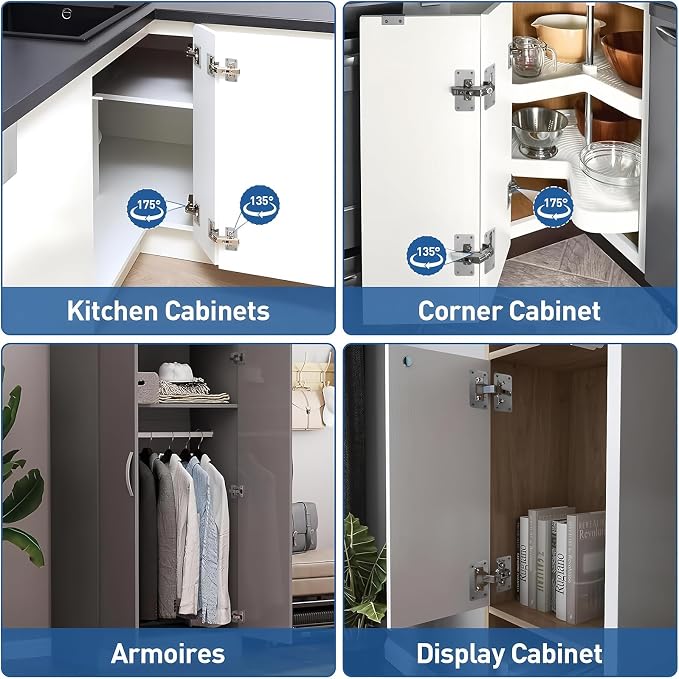 Corner Cabinet Hinge Bifold 175 Degree - Image 4