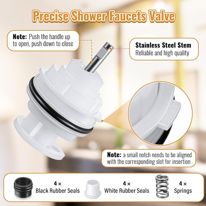 Enhon 2 Pack Shower Faucets Cartridge Compatible - Image 4