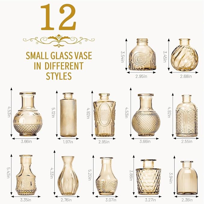 Mini Bud Vases As Wedding Centerpieces - Image 2