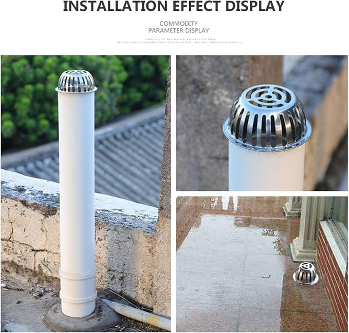 balacoo Stainless Steel Round Floor Drain -Blocking Design - Image 5