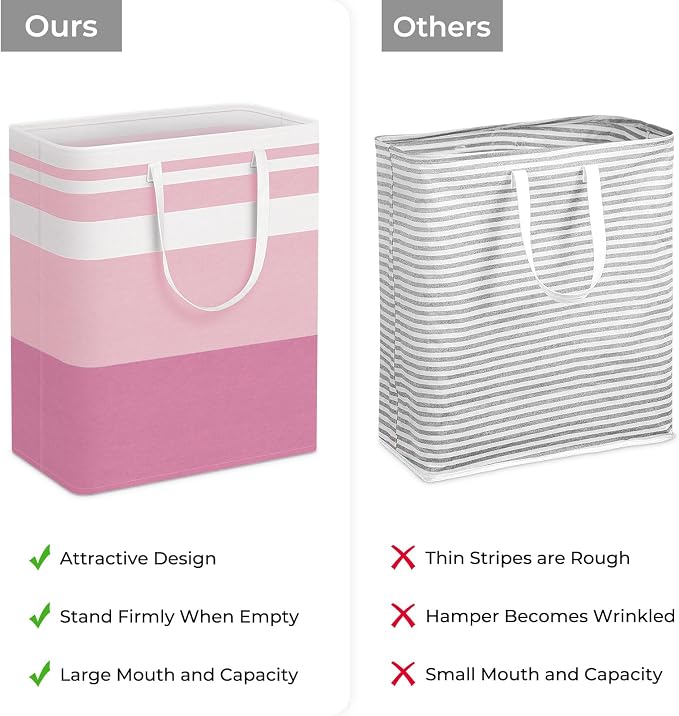 HomeHacks 2 Pack Large Laundry Baskets, Laundry Hampers Bags | Waterproof - Image 3