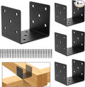 4x4 Concrete Post Base 4Pcs, Post Anchor Connector, 3mm Thick | Joist Hanger by XZWMY