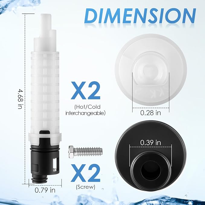 Hot or Cold Shower Cartridge Compatible - Image 2