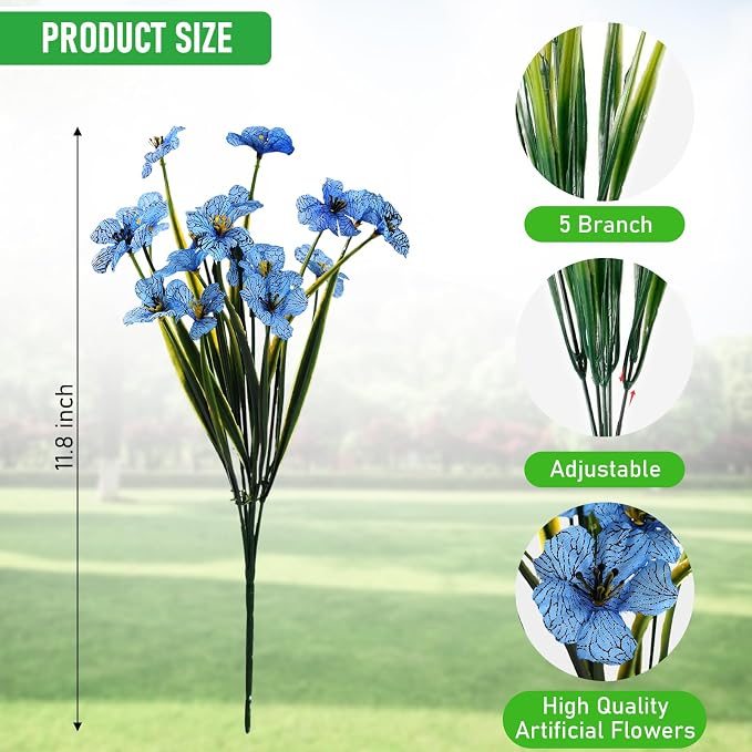 Powbrace 22 Pack Artificial Flowers - Image 8