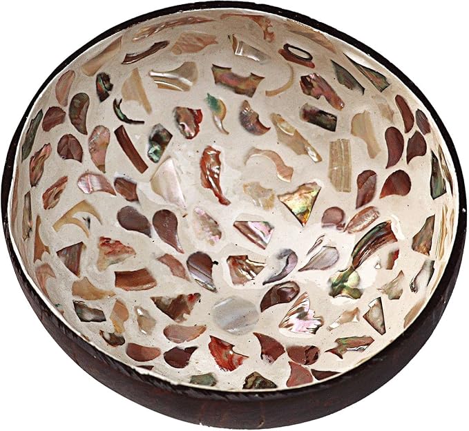 Natural Coconut Bowl Key Decorative by ChezMax