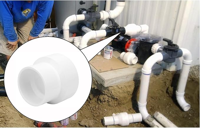 4" x 3" PVC Increaser/Reducer Coupling Adapter Schedule 40 PVC Slip Reducing - Image 7