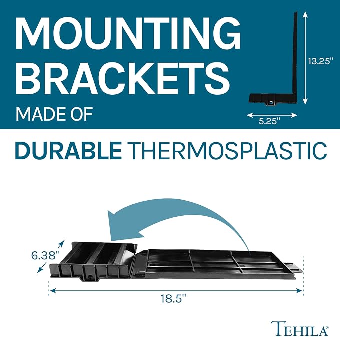 JS Jackson Supplies Tehila Black Wall Mounting Kit - Image 2