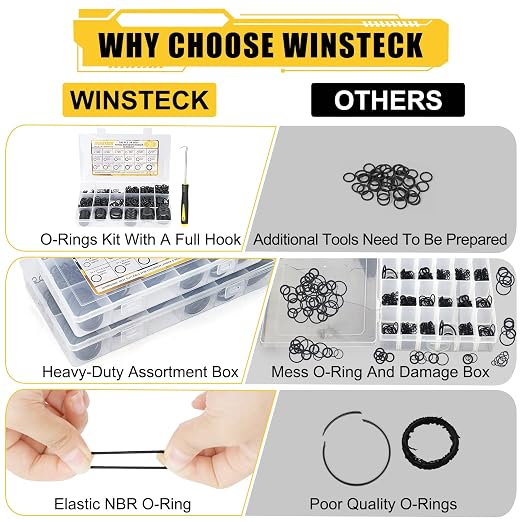 780PCS 18 Sizes Rubber O Ring Assortment Kit - Image 3