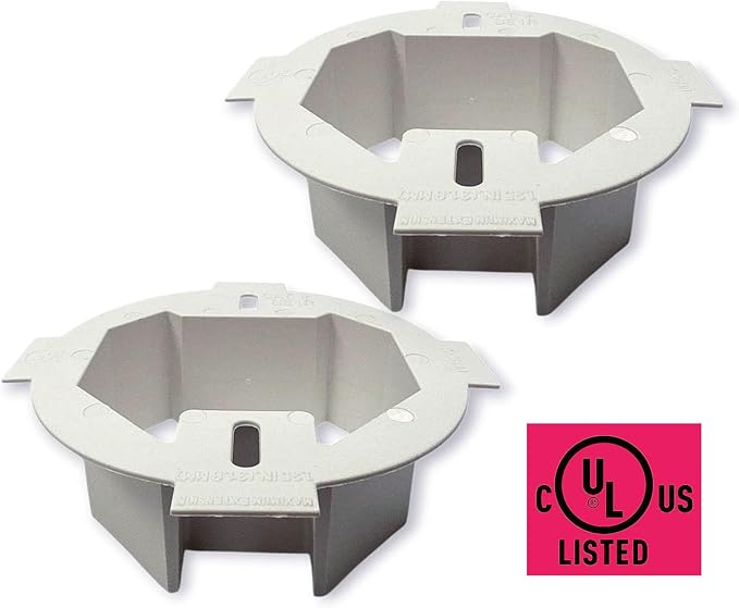 iMBAPrice IMBA-BE1R-2 UL Listed 1-Gang Plastic Electrical Ceiling Box Extender - Image 7