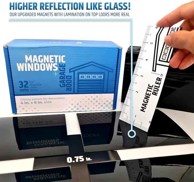 Strong & Glossy Magnetic Garage Door Windows - Image 3