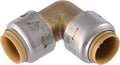 SharkBite Max 1/2 x 1/2 in PTC 90-Degree Elbow, Push-to-Connect Brass Plumbing by SharkBite