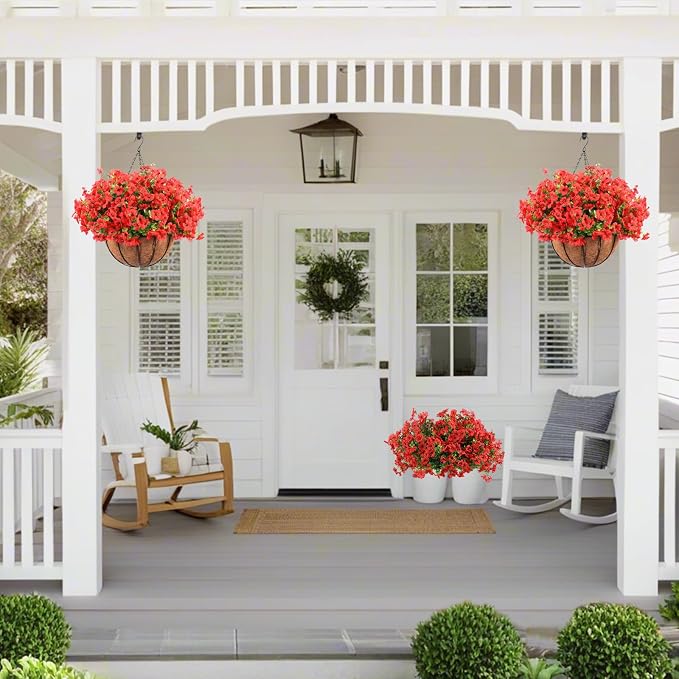Hananona 24 Pcs Artficial Outdoor Flowers - Image 6