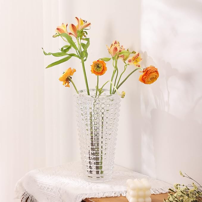MCMCNCUIU Large Crystal Vase for Flowers, Large Glass Vases, Modern Decorative - Image 5