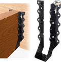 50 Pcs 2x8 Joist Hangers, 20 Gauge Face Mount Rafter Brackets by Mixiflor