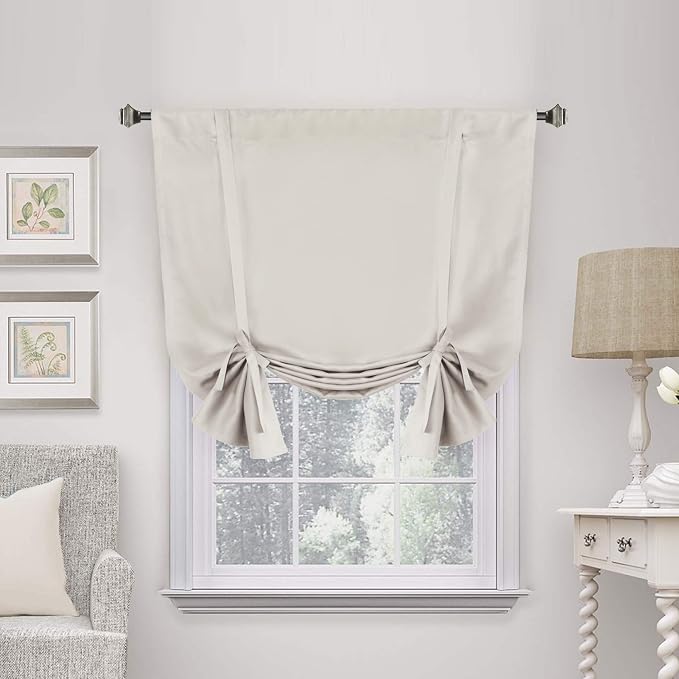 H.VERSAILTEX Blackout Room Darkening Curtain Balloon Curtains & Tie-up Curtains by HVERSAILTEX