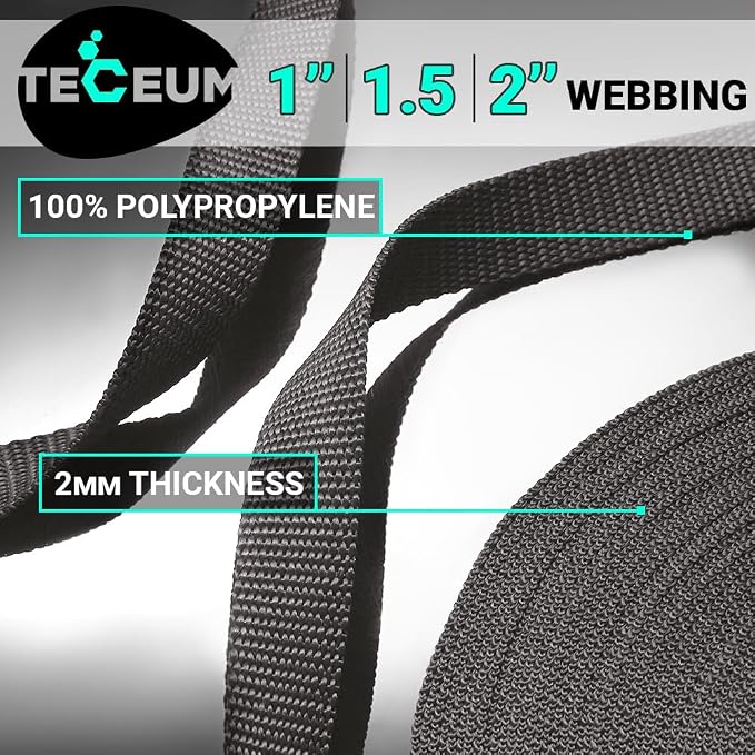 Webbing Strap, 3/4" to 2", 10-50 Yds, EDC gear, backpack repair and pet dog - Image 2