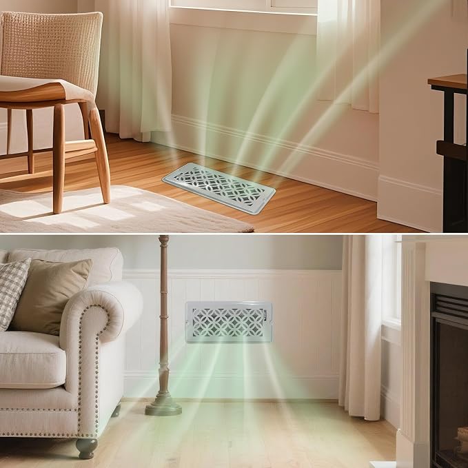4x10 Vent Covers for Home foor, Floor Vent Cover, Air Vents, All Steel Heavy - Image 3