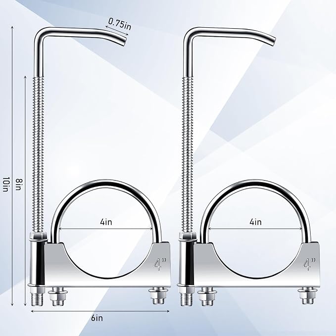 1 Pcs 4 Inch Universal Exhaust Clamp - Image 2