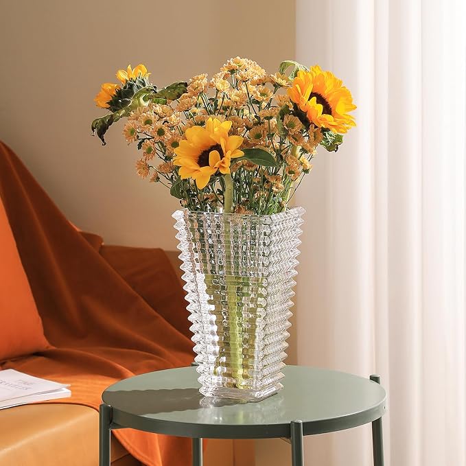 MCMCNCUIU Crystal Glass Vase, Large Crystal Vases - Image 4